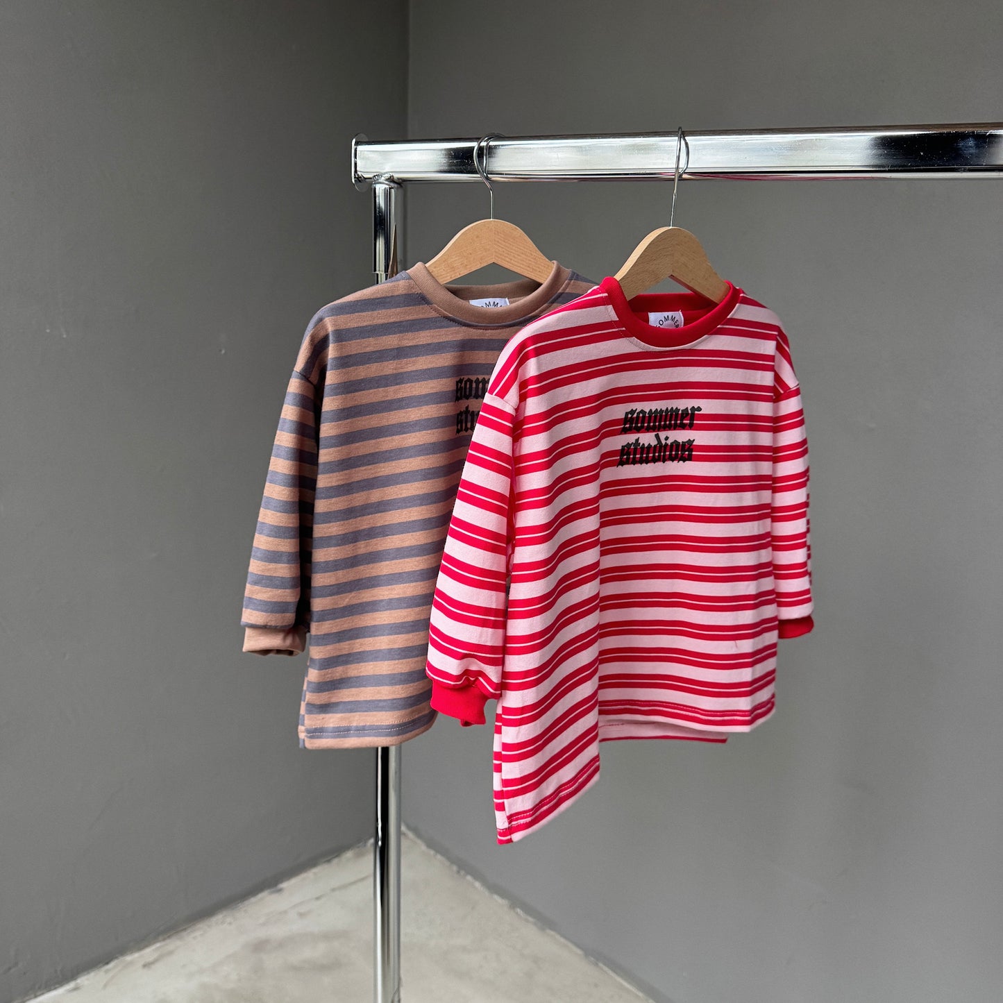 Charlie long tee Brown/blue