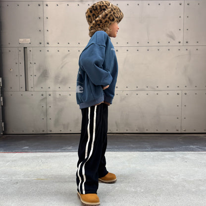 Kind People Sweatshirt Navy/White