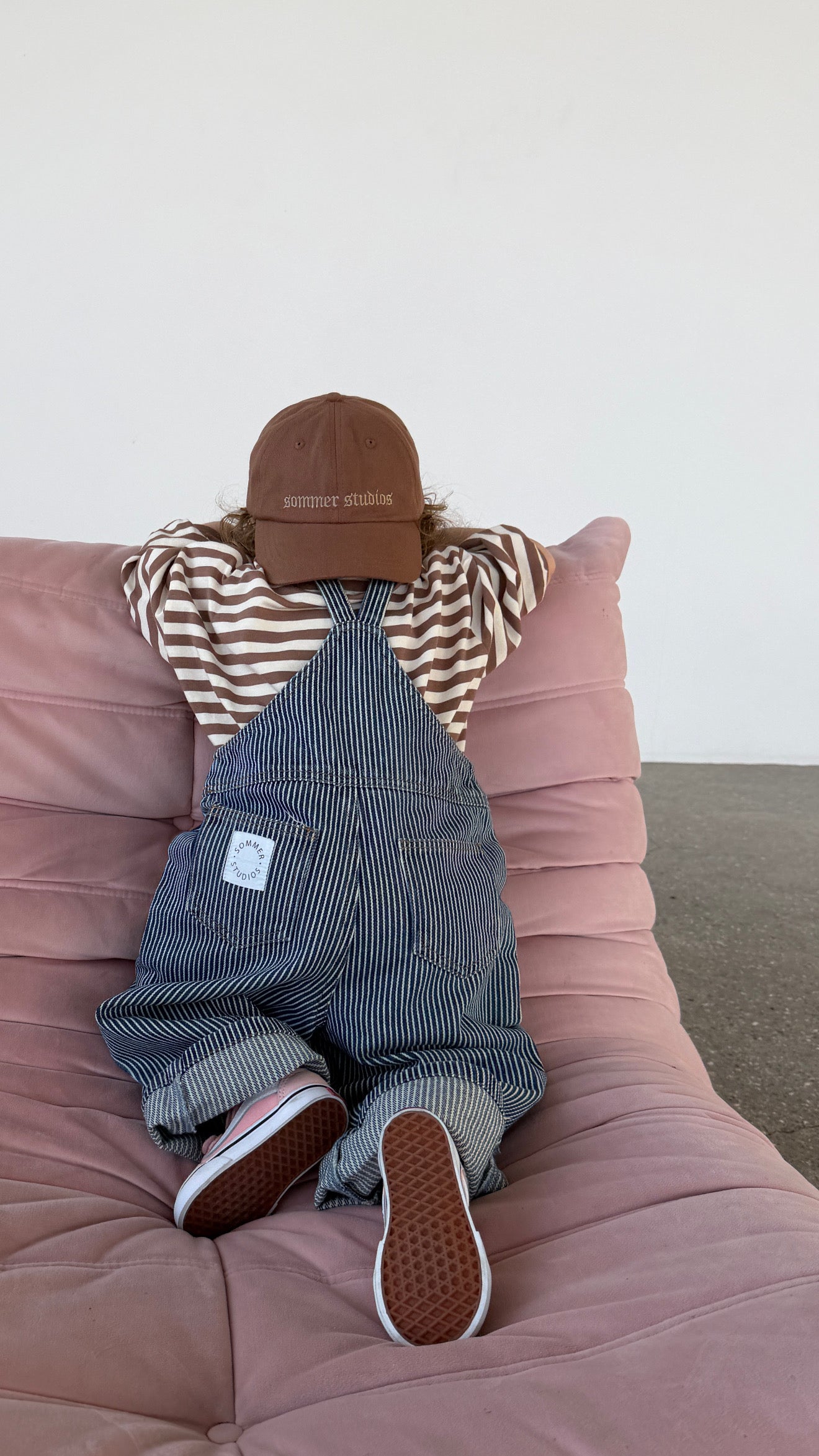 Charlie long tee Beige/White