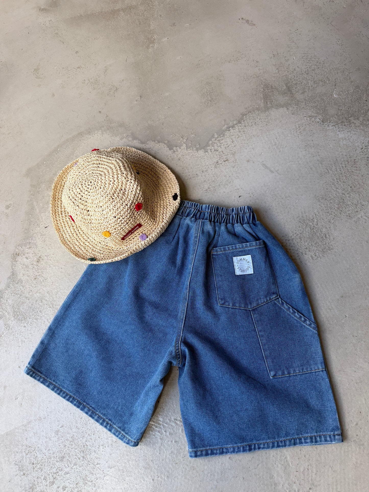 Skater denim shorts