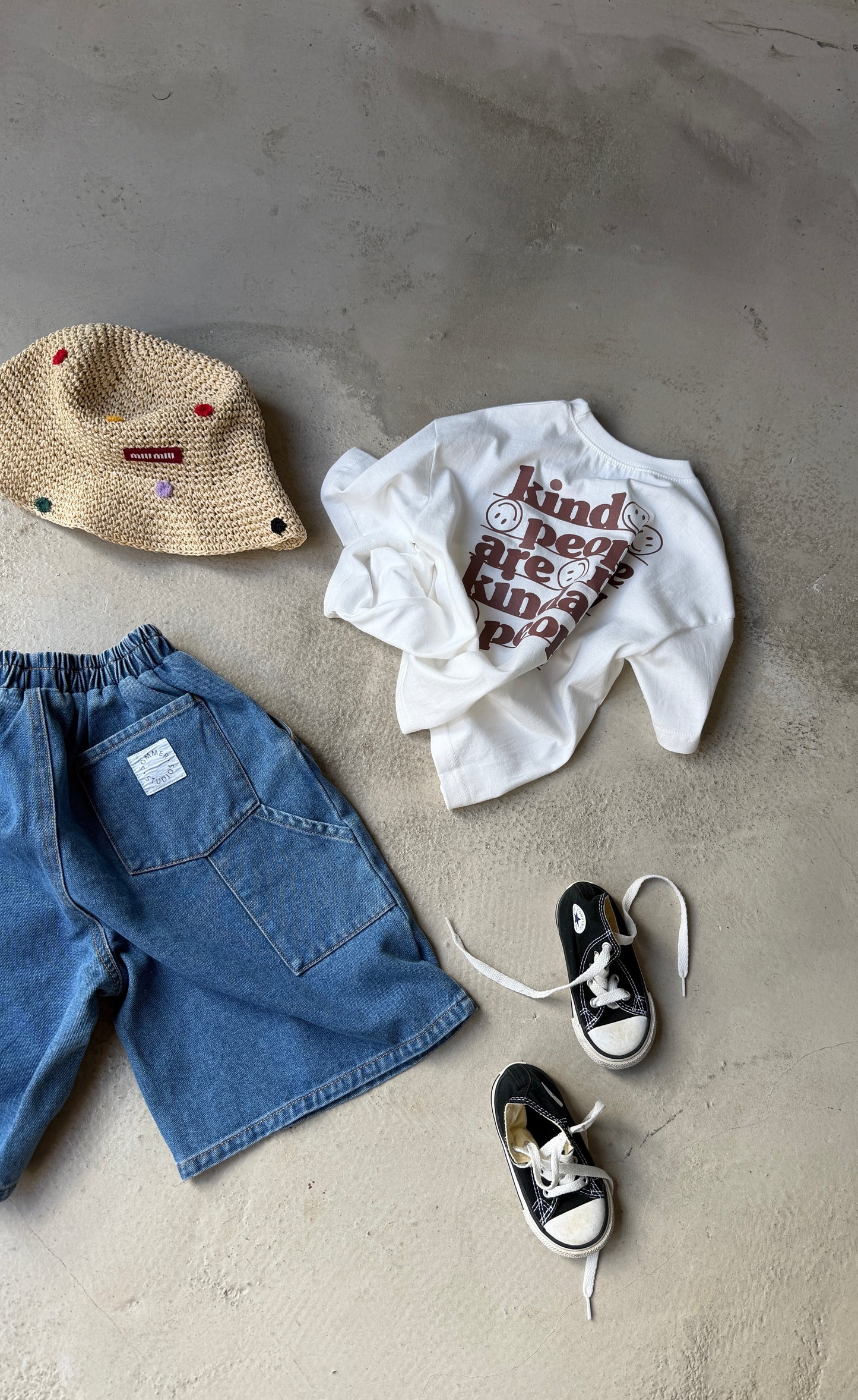 Skater denim shorts