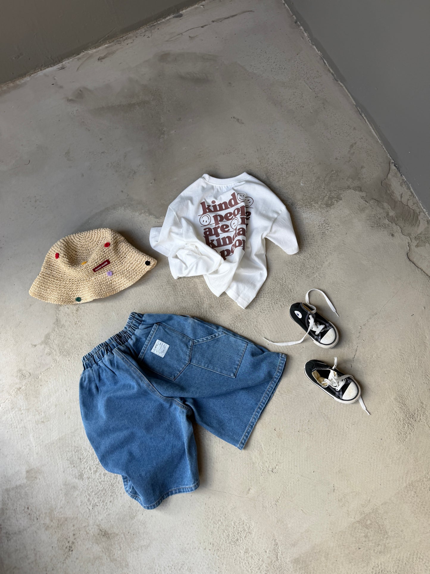 Skater denim shorts