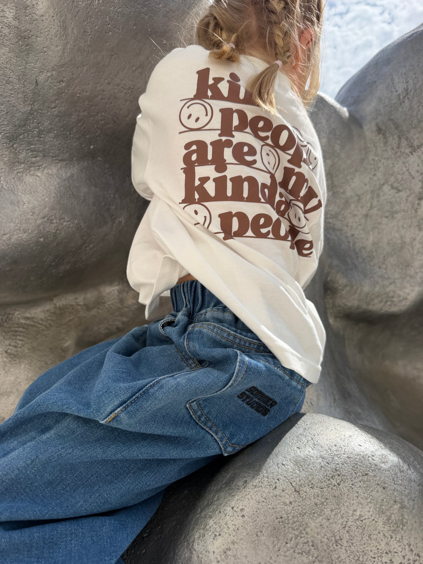Kind People Tee Brown