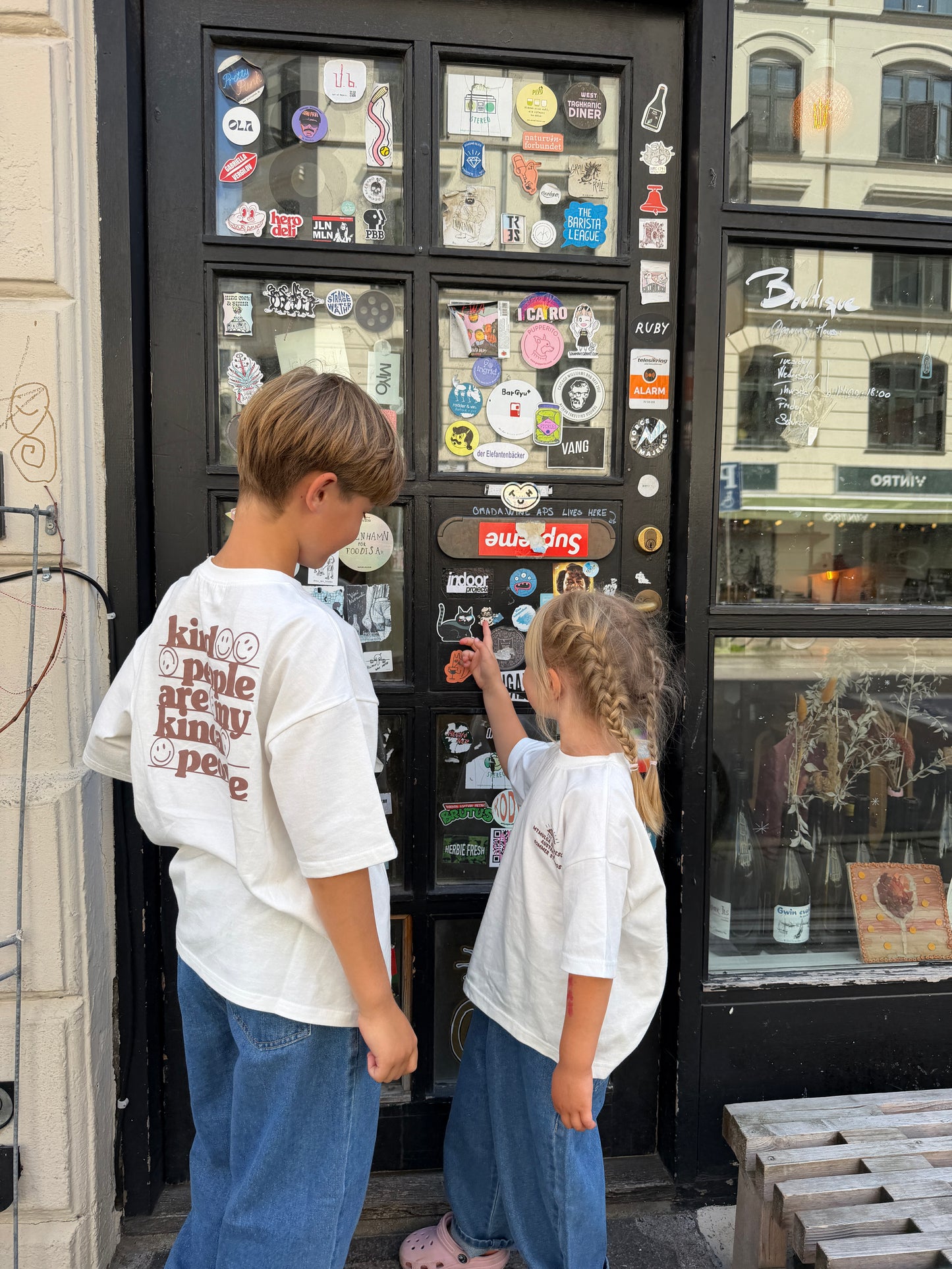 Kind People Tee Brown