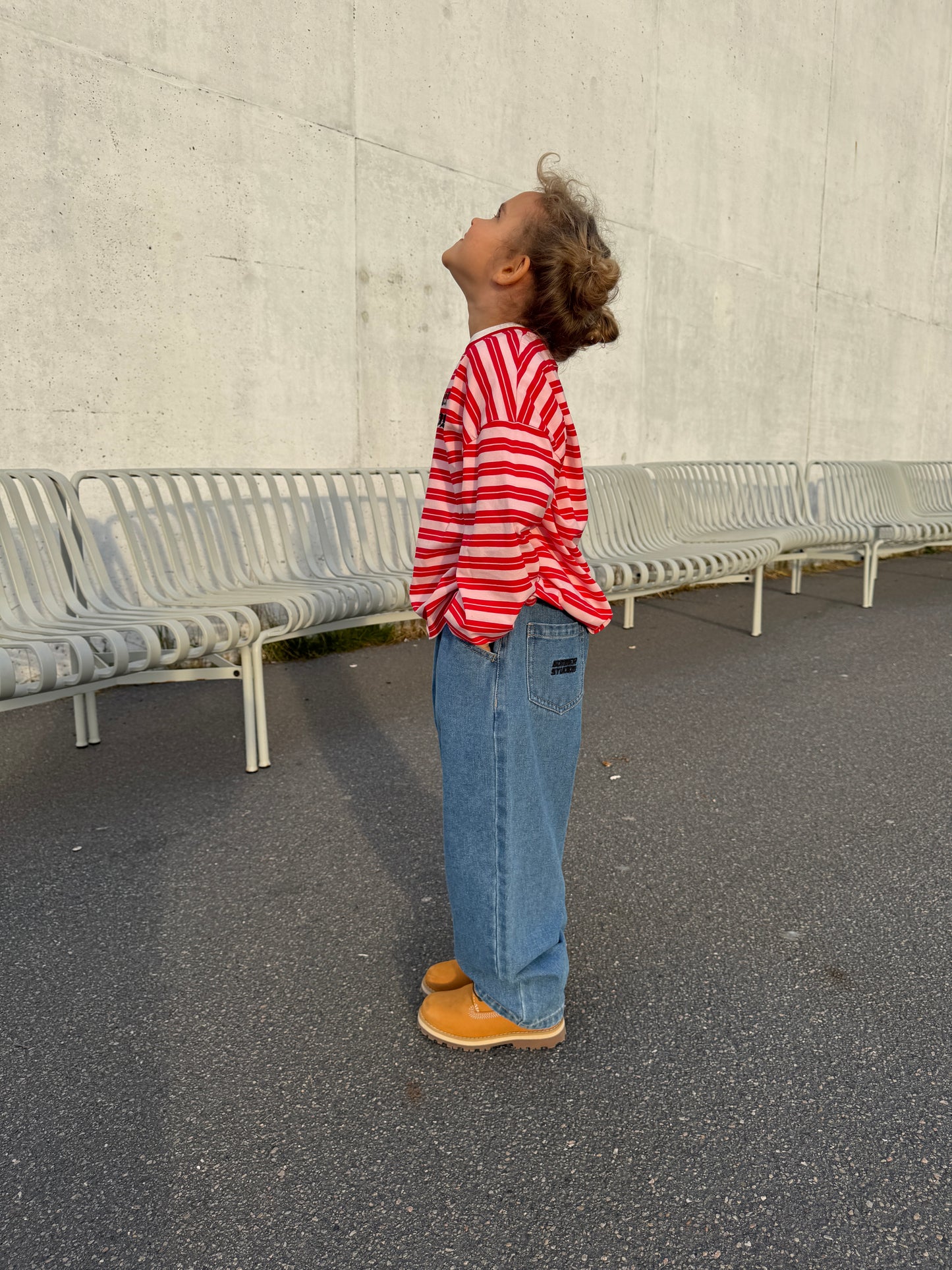 Charlie long tee Red/Pink