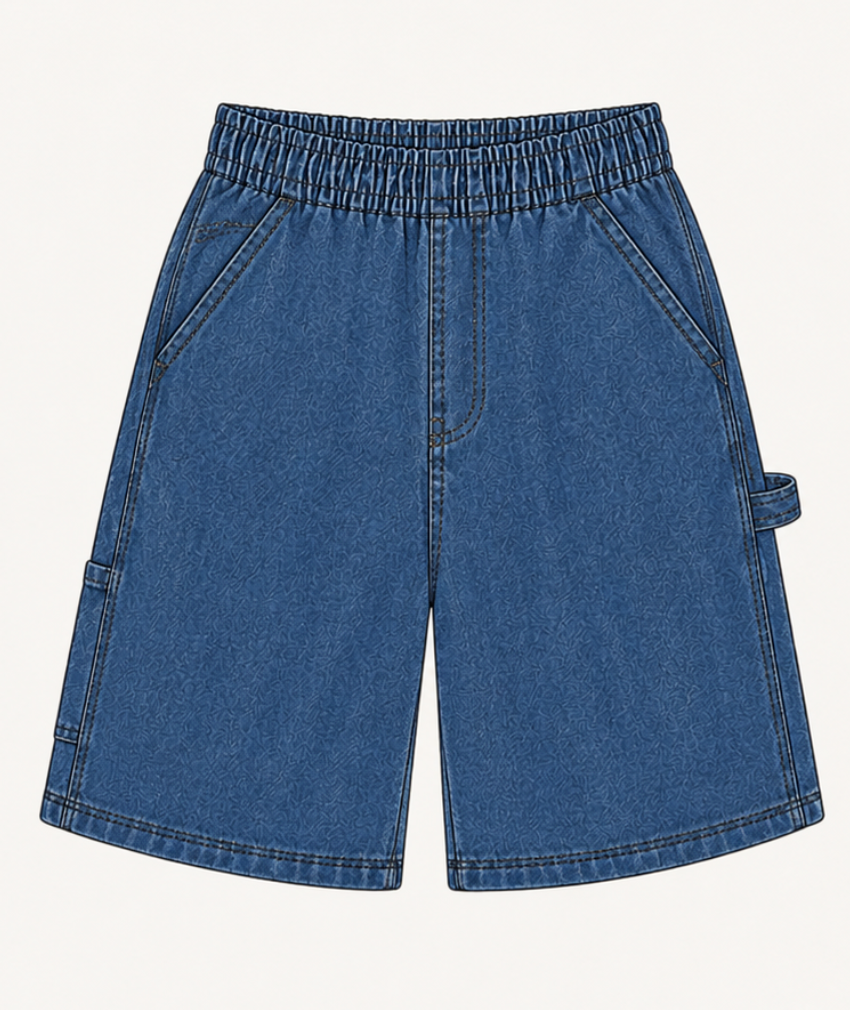 Skater denim shorts